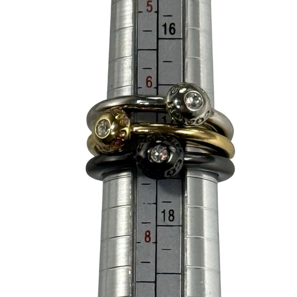Coach stackable solitaire rhinestone rings - Picture 4 of 5